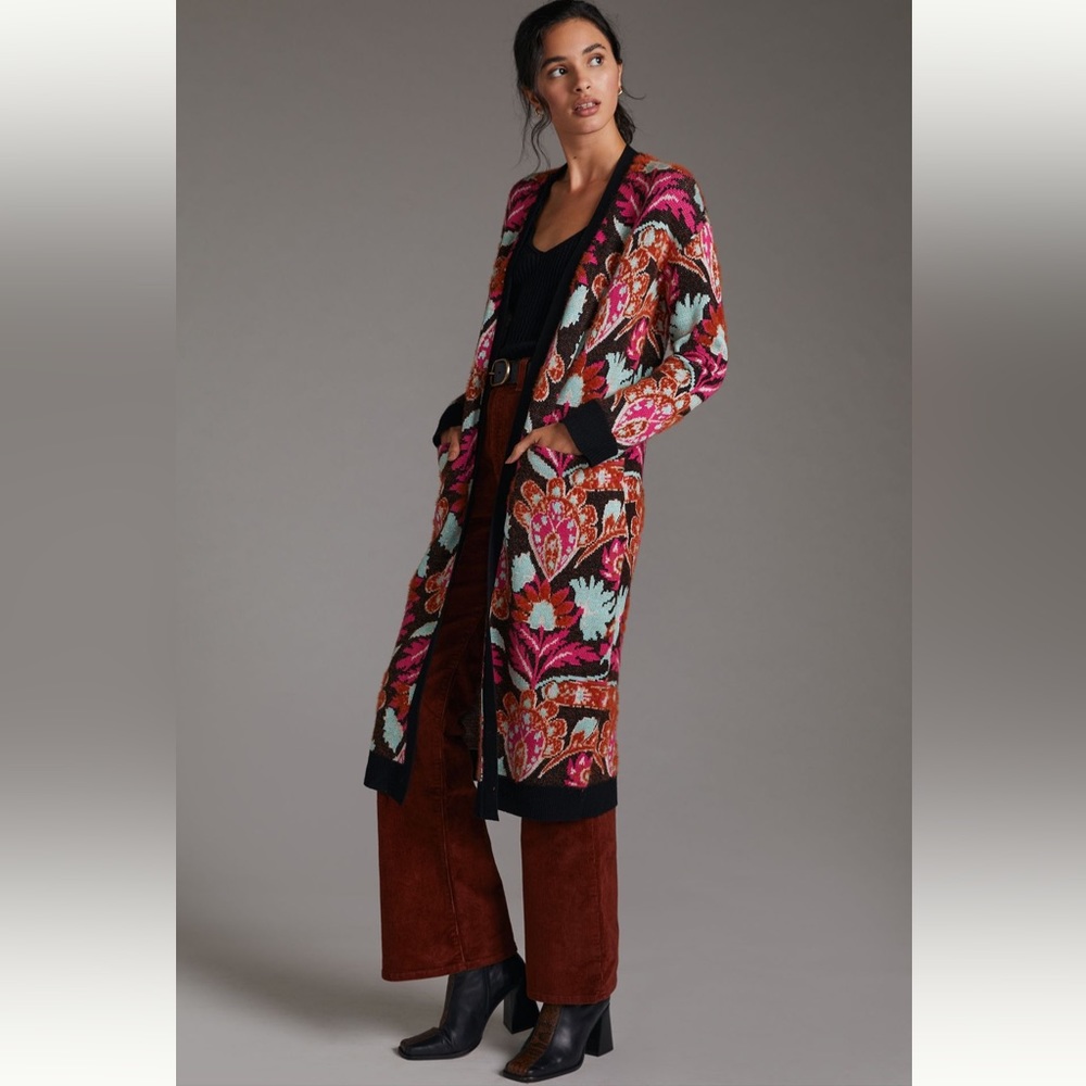 NWOT - Anthropologie - Milly Mixed Pattern
Cardigan w/Pockets - Size Small